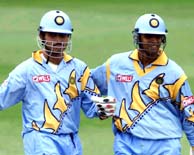 Sourav Ganguly and Rahul Dravid