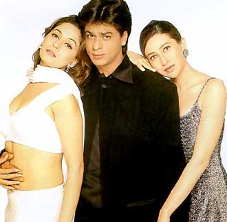 With Madhuri Dixit-Nene and Shah Rukh Khan in Dil To Pagal Hai