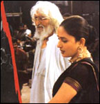 M F Husain and Madhuri Dixit