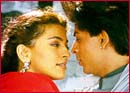 Juhi Chawla and Shah Rukh Khan in Phir Bhi Dil Hai Hindustani