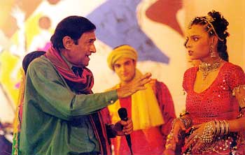 Dev Anand on the sets of Censor