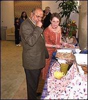 Shyam Benegal [left]