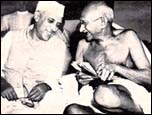 Nehru and Gandhi