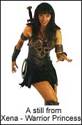 A still from Xena - Warrior Princess