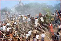 The demolition of the Babri Masjid