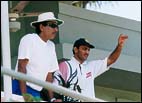 Indian cricket team at the Bombay camp